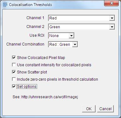 USING COLOCALIZATION Goal: Be able to use the Colocalization Threshold and the Colocalization Test
