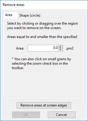 Standard methods for adjusting the shape Remove unwanted areas Specifies and removes unwanted areas. 1 Click the [Remove unwanted areas] button in the [Normal] tab in the shape adjustment area.