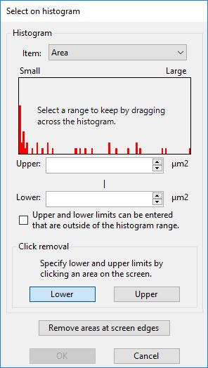 Advanced methods for adjusting the shape Select on histogram 1 2 3 4 5 1 Click the [Select on histogram] button in the [Details] tab in the shape adjustment area.