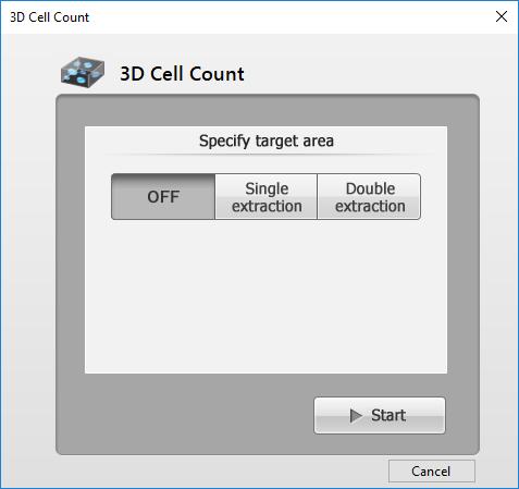 6-7 3D Cell Count This part explains "3D Cell Count" which performs the cell count in 3D to a Z-stack.