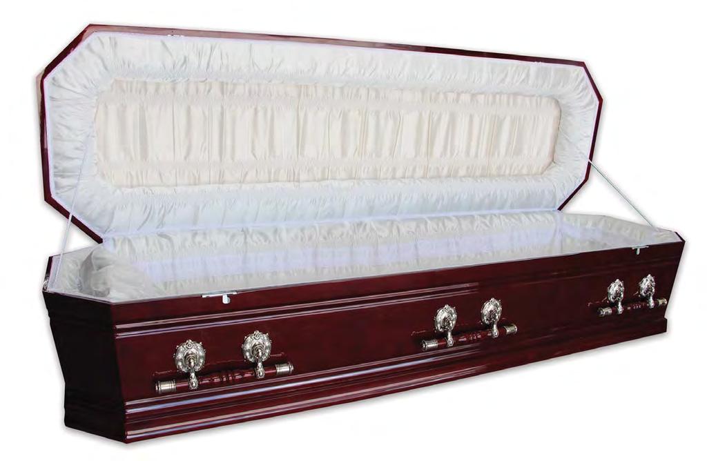 Solid timber casket in