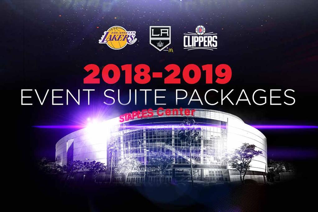 2018-2019 MULTI-GAME PACKAGES STAPLES Center provides a world class experience every night, regardless of the event you re attending.