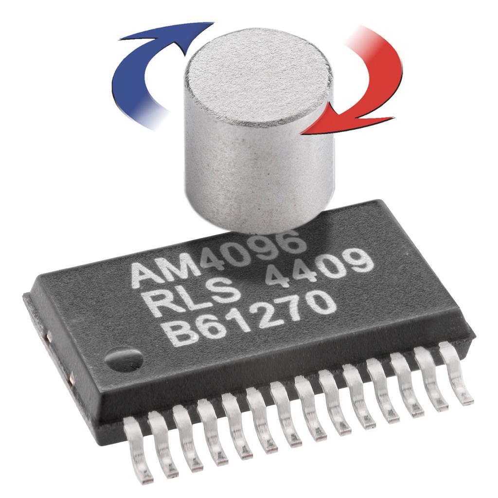 Data sheet M4096D02_03 Issue 3, 4 th January 2016 M4096 12 bit angular magnetic encoder IC The M4096 uses Hall sensor technology for sensing the magnetic field.