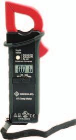 USA Tel: 800.435.0786 AC Clamp-on Meter AC current measuring capability up to 300A. Compact size, fits easily into a tool pouch. Rugged, molded grip for protection.