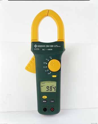 85" (47 mm) CAT IV, 600V CAT III, 750V AC/1000V DC CM-1350 07733 True RMS Clamp Meter CM-1350-C* 10861* True RMS Clamp Meter 00606 00606 Test Leads TC-30 07536 Carrying Case * Includes Certificate of