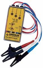electrical system. Identifies L1, L2, L3 phases and motor leads and indicates rotation of the motor before installation.