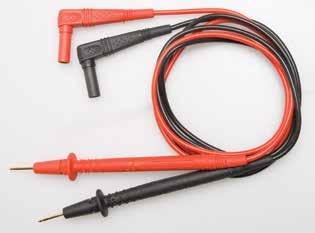 Set of 2 leads, one black, one red. For use with T-series Greenlee Test Instrument accessories.