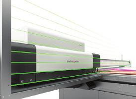 Features Greater media diversity Cool LED curing enables stress-free printing onto difficult materials such as textiles, films and paperboard.