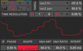 3. LFO time resolution - you set the length of a sequencer entire cycle (according to steps value). sync mode - set numerator, denominator, and kind (normal, tripled, dotted).