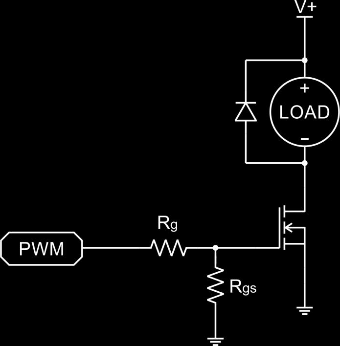 Low-Side Mosfet Driver: A common way to use a microcontroller to control the power delivered to a load is by using an N-channel mosfet configured as a low-side driver.