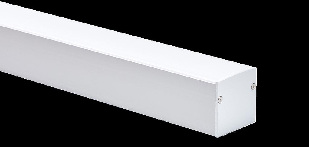 - 45 connector Custom angle to order Surface Suspended Light Frame 55 Recessed Anodised aluminium profile + End cap Primary light source applications Custom lengths with joiners 10 Year UV stabilised