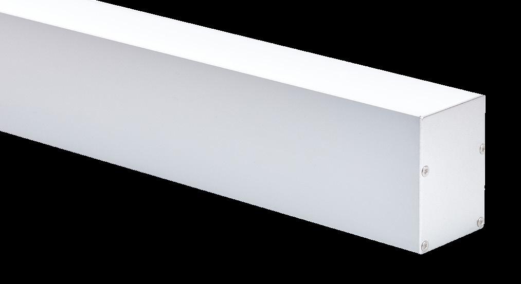 Light Frame 50x70 Anodised aluminium profile + End cap Primary light source applications Power supply housed internally Custom lengths with joiners Option to suspend CODE Mounting Width Height