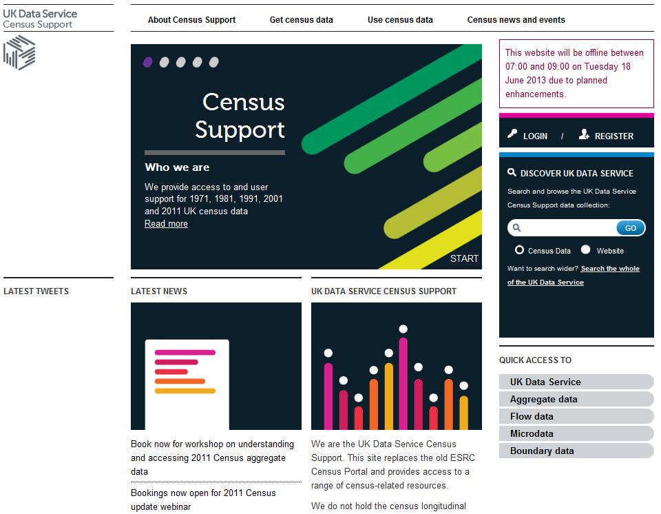 UKDS Census Support website:
