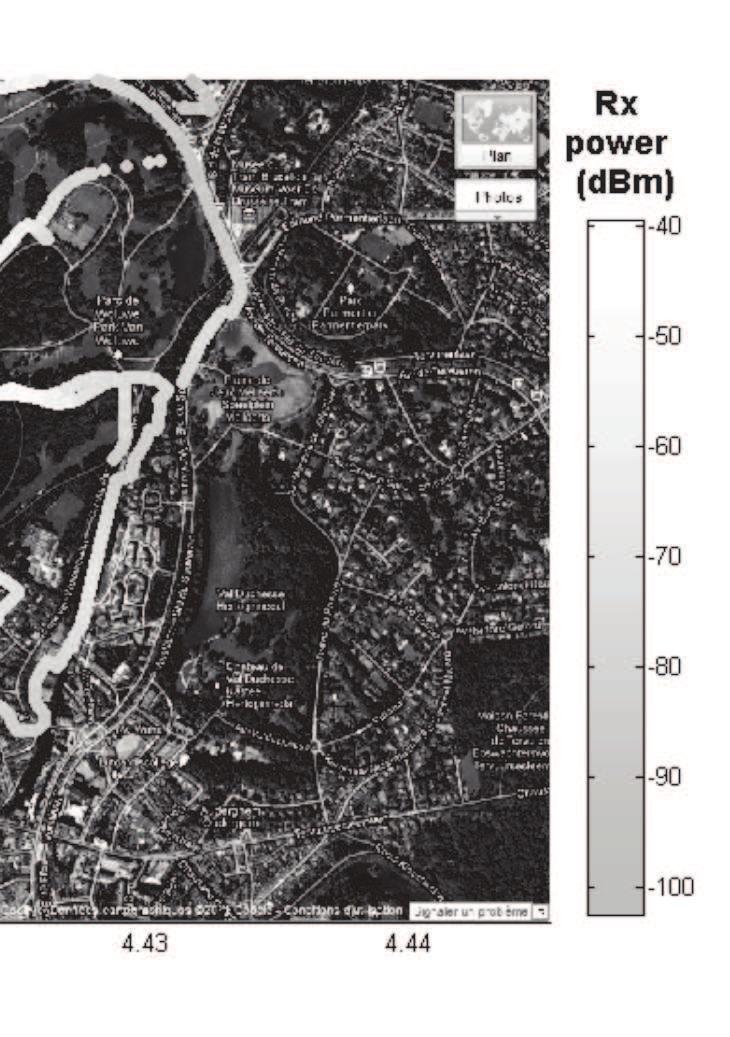 The measurement route is shown in Figure 2.