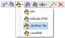 Exporting Terrain Select the boundary element, hover and click Export Terrain Model from the context