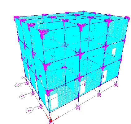 Table Displacements at nodes of with infill in x and y direction Floor Level without opening with opening Frame with