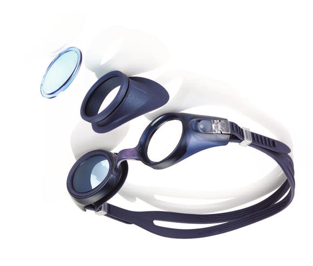 Glazeable Ideal for prescription lenses Soft silicone band, easy to adjust FOR