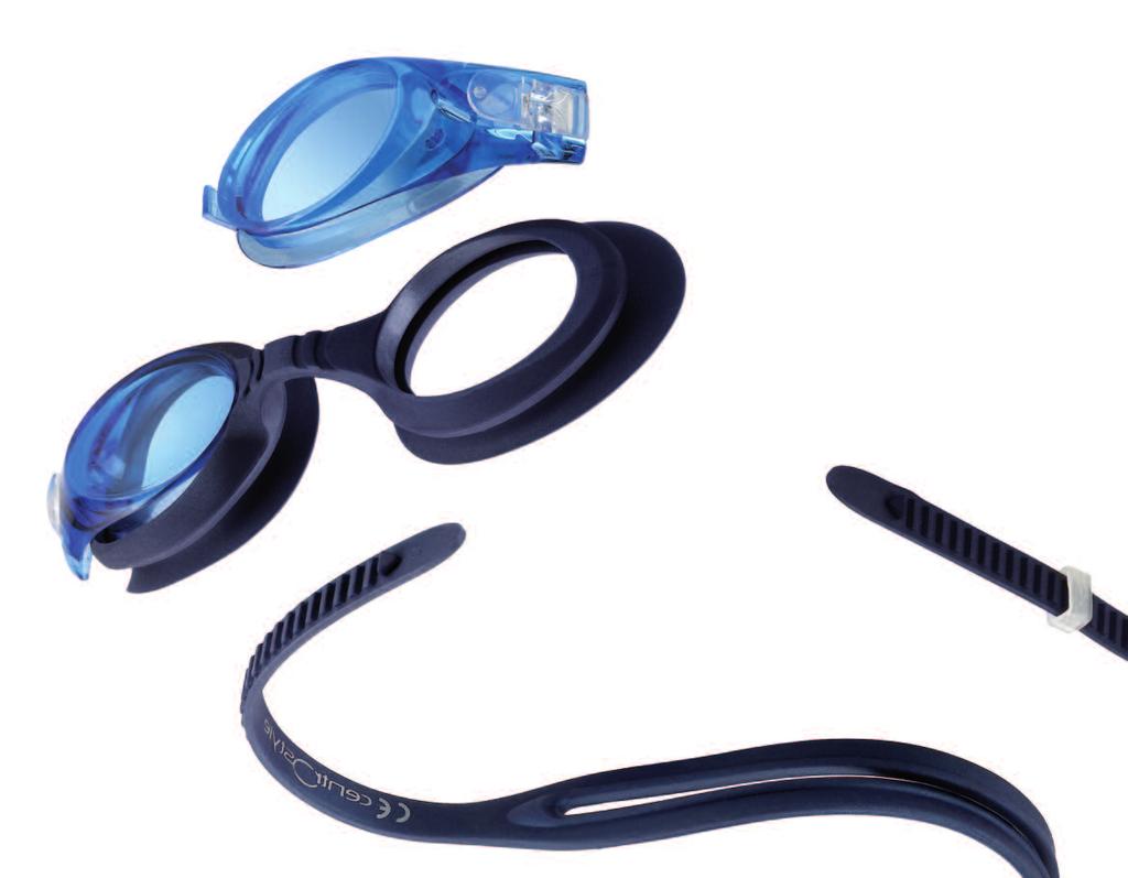 WITH READY-TO-USE POWER LENSES Double seal and silicone band for better adherence to the face