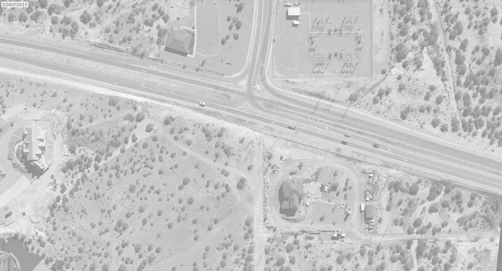 WB LT Lane East of Butler Avenue with traffic cones & (1) sign Street Light Pole EB RT Lane West of Butler Avenue with traffic cones & (1) sign Pinon Hills Boulevard Street Light Pole PINON HILLS