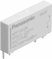 PF (APF) VDE Compliant with European standards 1a/1c 6A Slim power relays PF RELAYS (APF) RoHS compliant FEATURES 1. High density mounting with mm.197 inch width Space saved with mm.