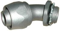 With Lock Nut Other Available Threads: PF, PG, METRIC, NPT, INTERNAL THREADS Delikon Swivel Liquid Tight Conduit Connector is suitable for use with Metal Liquid Tight Conduit or