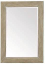 Sandstone finish. pages 9, 21 385-331 MIRROR W 40 D 1-3/4 H 52 in. W 101.60 D 4.45 H 132.08 cm.
