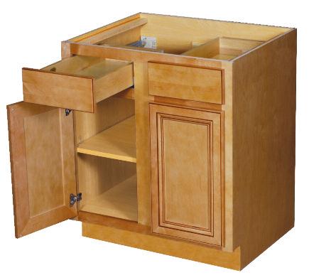 Cabinet Construction ESTATE CONSTRUCTION Stretcher Rail 1/2 Particleboard hanging rails Laminate hardboard back Your Choice of 4 Box Construction Options O ld-world craftsmanship meets high-tech