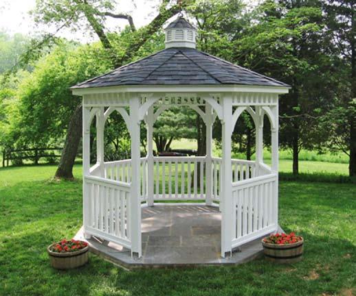 Dutch Style Cupola No Floor Painted White Step outside and feel your worries melt away.
