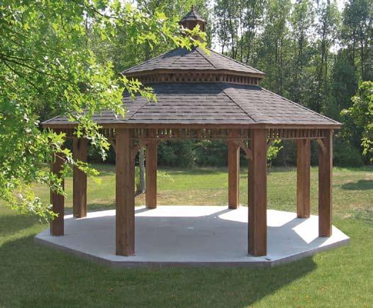 Design a gazebo that fits th e grandeur of your landscape The Heart of Entertaining If you need to entertain a crowd, there is no better setting than
