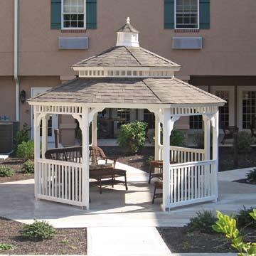 scented roses in the summer, your vinyl gazebo will provide years