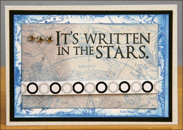 January 2015 Constellations Greetings to Go Page 4 of 5 Notes: Stamp the rectangular image (Collection) onto the Grey
