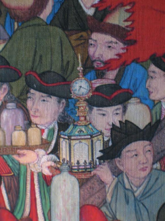 24 Detail of The Myriad Nations Presenting Tributes Hanging Scroll by a Court Painter Colour on silk.