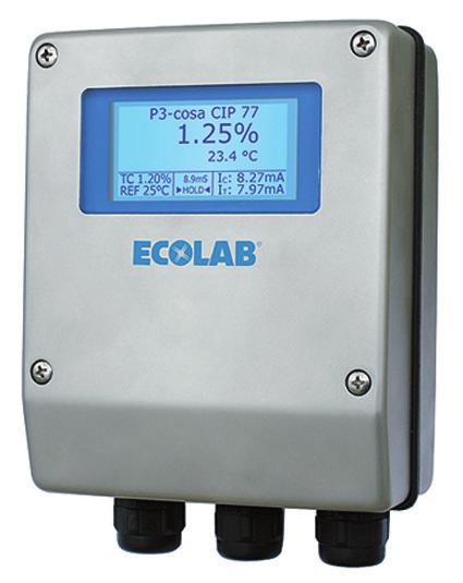 Conductivity / Temperature Transmitter ONE unit for CIP applications, concentration monitoring and make-up Measurement value logging covering five decades of measurement ranges from 0-200 µs/cm to