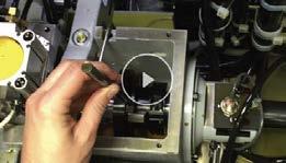 If desired, the working concentricity of the machine can now be verified using a dial test indicator measuring the runout of the cartridge