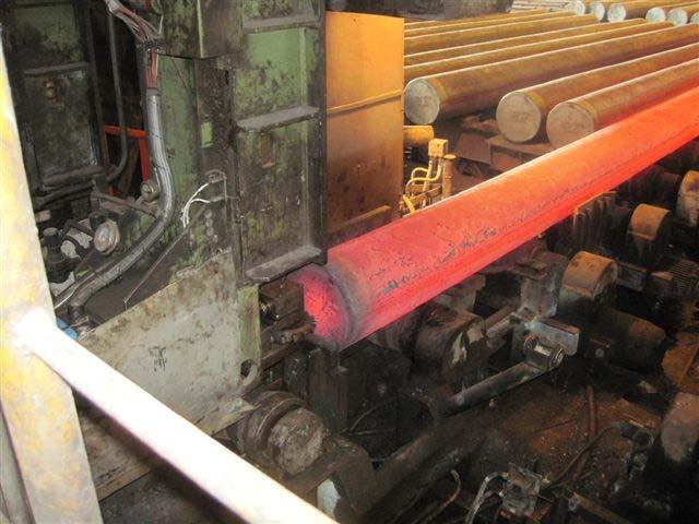 Line Pipe Production Round Bar Exiting Furnace CURRENT STATUS 14% Finished uncoated pipes 23% production in