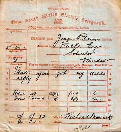 TELEGRAM FORMS USED IN AUSTRALIA By Ron McMullen Former Telegraphist,