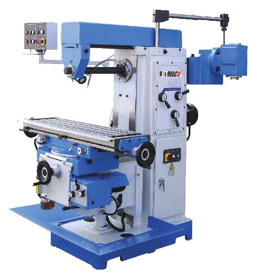 Horizontal knee-type milling machine JKM-1450X 7:24 ISO50 Distance from spindle center line to worktable (mm) 0-420 Distance from spindle center line to arm (mm) 175 Spindle speed (steps) (rpm)
