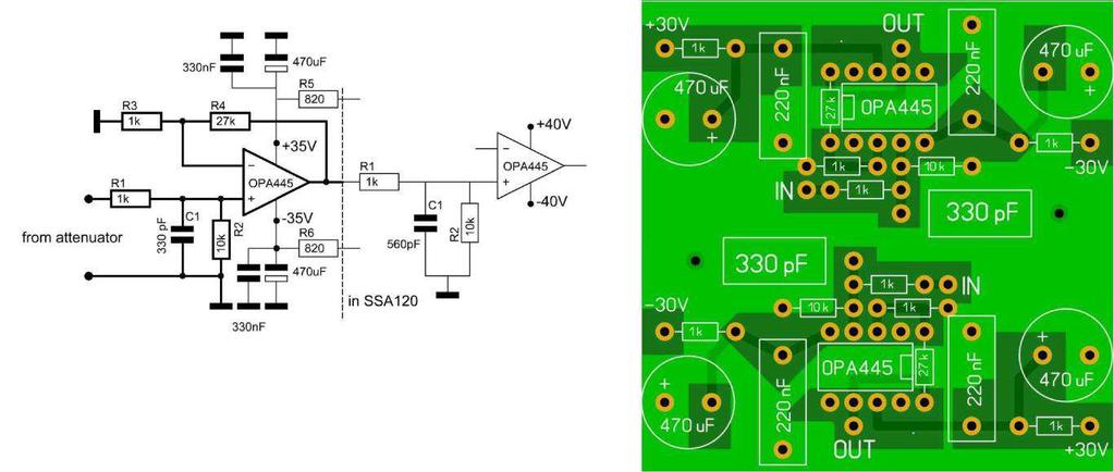 The needed pre-amplifier Before the application of the pre-amplifier, read the next chapter on this site: Comparing SSA120 with SSA35 Of course 4.4 db gain is insufficient for a CD-player.