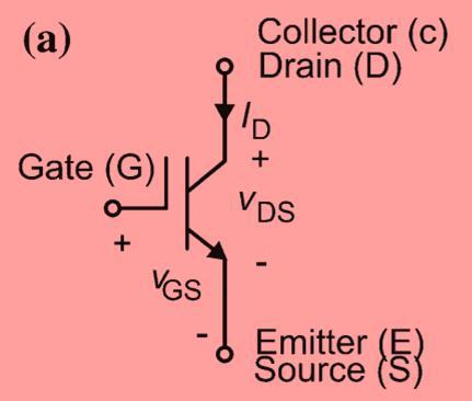 labeled as collector (C) and emitter (E).