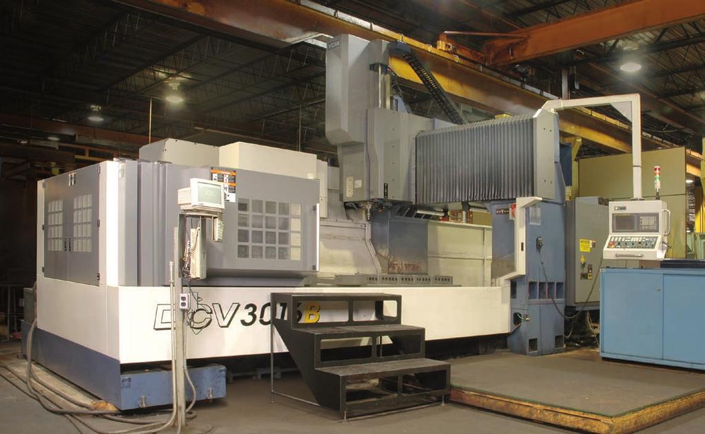Large Fabrication Vertical Milling Capacities: Our machining centers