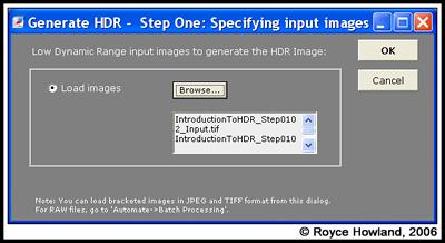 One advantage of using a stand-alone application for HDR processing is that it does not require you to have Photoshop CS2. When I began working with HDR, I was still using Photoshop Elements 3.