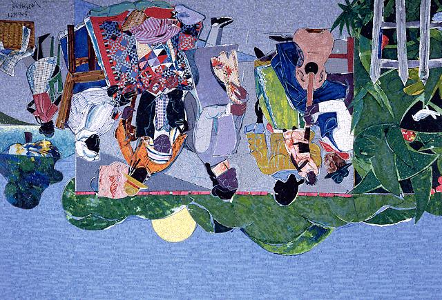 inspiration in the African-American tradition of quilting.