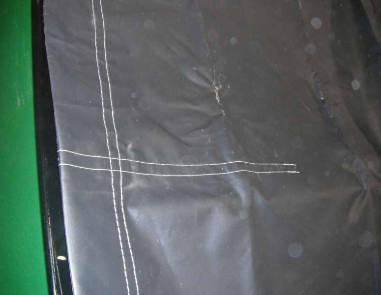 the sleeve on the Canvas Tarp that is on the opposite side of the Stiffening Patch.