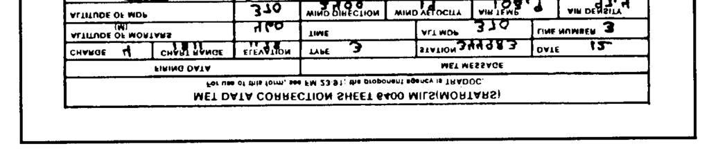4-8. COMPUTATION OF MET CORRECTIONS FOR LARGE SECTOR CAPABILITY A special worksheet, such as DA Form 2601-2-R, MET Data Correction Sheet 6400 Mils (Mortars) (Figures 4-22 and 4-23), is needed to