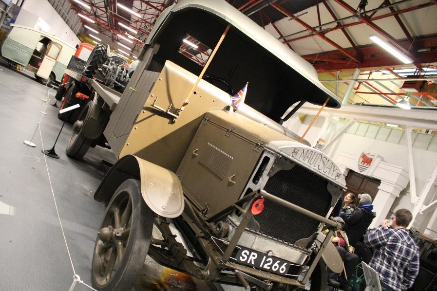 Chris introduced us to an amazing original WW1 Maudslay 3 ton lorry which the museum volunteers restored over 8 years.