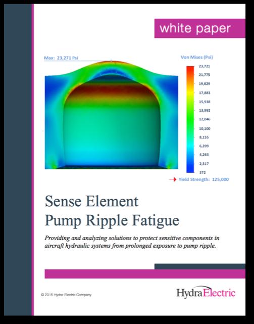 !12 MORE Recently Published White Papers Aircraft Component Weight Control Sense Element Pump Ripple Fatigue Available for download from our Knowledge Center www.hydraelectric.