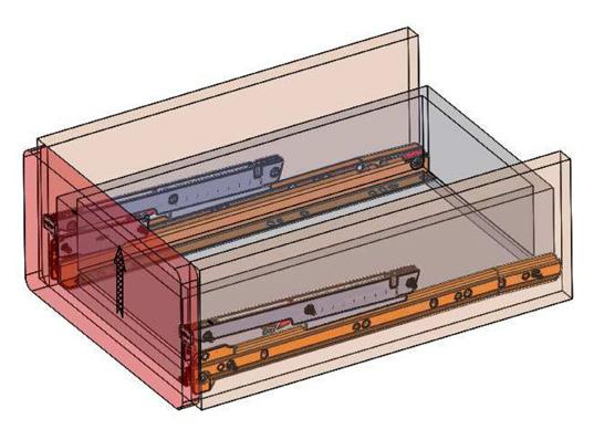 drawers with a different bracket