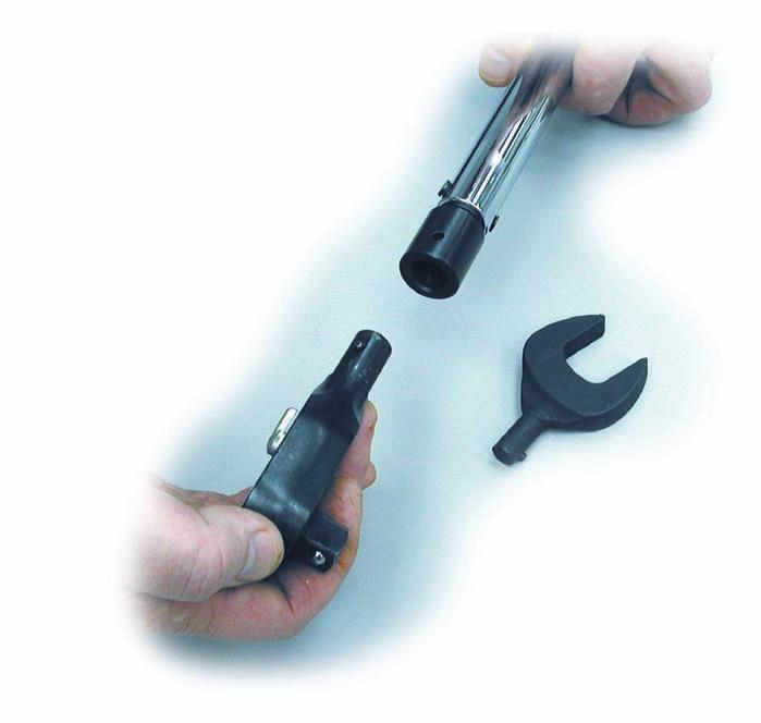 Interchangeable Head Torque Wrench I has combined a standard interchangeable head with our proven microadjustable handle to come up with an extremely versatile torque wrench.