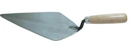 PLASTERING TROWEL SQUARE TYPE, STAINLESS STEEL W/ WOODEN HANDLE
