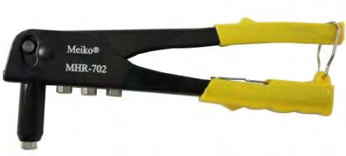 HAND RIVETER, METAL TYPE W/ 4 NOZZLES 606086-10 MHR-702 For 3/32,1/8,5/32,3/16 Rivets RIVET W/ ALUMINUM HEAD & STEEL SHANK, 100PCS/PACK 606091-10 MHR-32060AS 1/8 (3.2mm)(Head) 15/64 (6.